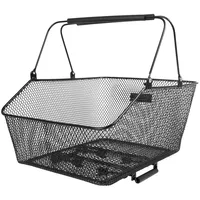 M-Wave Fahrradkorb, besonders Stabiler und hochwertiger Drahtkorb, ca. 45,5x29,5x21/13