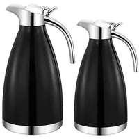 Rungassi 2er Set Thermoskanne Isolierkanne Kaffeekanne 1 Liter +