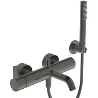 Ideal Standard Joy Wannenarmatur BC787A5 mit Brause-Set, Magnetic Grey