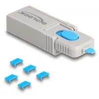 DeLock USB-B Port Schloss 20925 Blau, Grau 20925