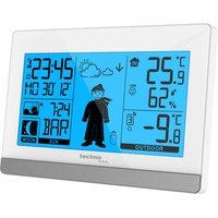 Technoline WS9612 moderne Wetterstation, weiß, mit Innen- und Außentemperatur,