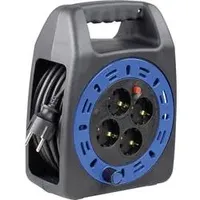 As - Schwabe as-Schwabe Kabeltrommel 10m Schwarz Schutzkontakt-Stecker