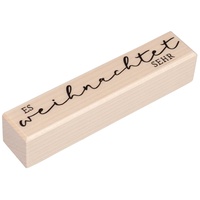 Rayher Stempel Holz "Es weihnachtet sehr", 2 x 10