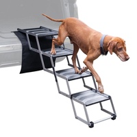 Trixie Hundetreppe, 4-stufig, faltbar - Auto-Einstiegshilfe für Hunde