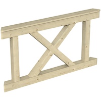SKANHOLZ SKAN HOLZ Brüstung Andreaskreuz 150 x 84 cm,