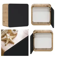 Lomadox Hängeschrank in seidenmatt anthrazit mit Wotan Eiche Nb.