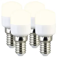 Luminea 4er-Set LED-Kühlschranklampen, E14, T25, 150 lm, 2 W