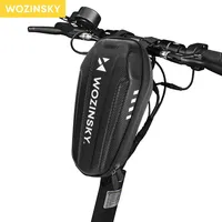 Wozinsky wasserdichte Scooter Lenkertasche 3l Lenkertasche schwarz (WSB4BK) -