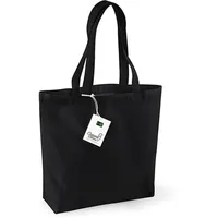 Westford Mill Organic Shopper, black, Bio-Baumwolle, 32 x 35cm