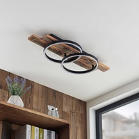 LINDBY Sentoa, LED Deckenleuchte Light Wood/Black