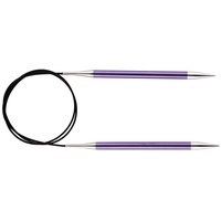 KnitPro K47075 Rundstricknadel, Aluminium, Lila, 40cm / 7mm