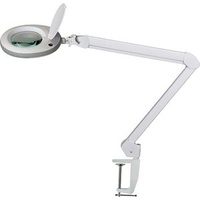 Lumeno Lupenleuchte 7218GR Lupenlampe mit 127 mm Echtglaslinse, Arbeitsplatzlampe,