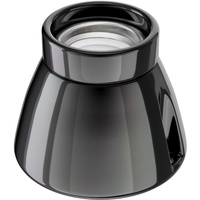 Ledscom.de Deckenleuchte/Lampenfassung MINZ, Porzellan, schwarz glänzend, 1x E27 max.