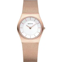 BERING Damen Uhr Armbanduhr Slim Classic - 11930-366 Meshband