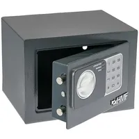 HMF 46126-11 Safe Tresor klein mit Zahlenschloss, Möbeltresor |