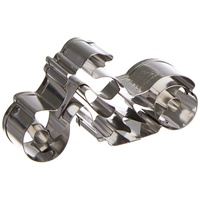 Städter 199880 Ausstechform, Motorrad Edelstahl, 7 cm, Silber