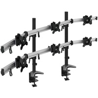 HFTEK 6-Fach Monitorarm - Tischhalterung für 3+3 Bildschirme von