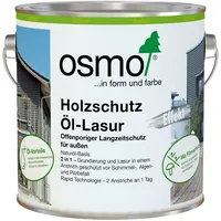 OSMO Holzschutz Öl-Lasur Effekt, Onyxsilber 1143 Onyxsilber-0,75 Liter