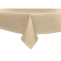 TEXPOT Tischdecke 130 x 220 cm Sand Leinenoptik Lotuseffekt