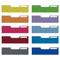 Exacompta 337999D 10er Pack Frontblatten "Normal" für Ablagesystem Modulo
