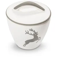 Gmundner Keramik Grauer Hirsch Zuckerdose Gourmet - 9cm)