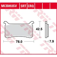 TRW Lucas Sinterbelag MCB893SV