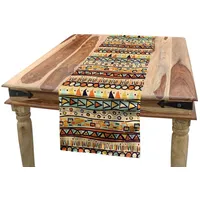 ABAKUHAUS Primitive Tischläufer, mexikanische Art, Esszimmer Küche Rechteckiger Dekorativer