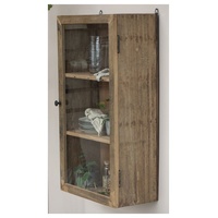 Ib laursen Wandschrank Hängeschrank Wandregal Holz Glastür 50x90cm Unika