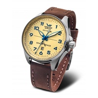 Vostok Europe Herren Analog Automatik Uhr mit Leder Armband