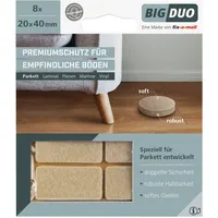 FP - Parkettgleiter BIGDUO kleb. 40x20mm Inh.8 St.