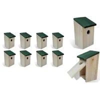 VidaXL Vogelhäuser 8 Stk. Holz 12x12x22 cm