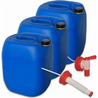 Plasteo plasteo® Set 3 x 30 Liter Getränke- Wasserkanister