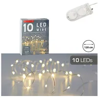 Cepewa LED-Lichterkette LED Lichterkette warmweiß Weihnachten Leuchtdraht