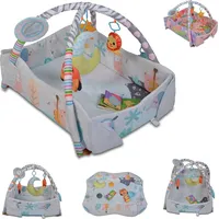 Moni Krabbeldecke Kissen Spielbogen Spielcenter 2 in 1 Oase
