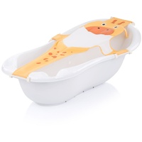 Chipolino Babywannen Netz Tiere, Badewanneneinsatz, Kunststoffbügel, ab Geburt gelb