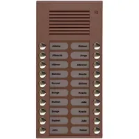 TCS Audioaußenstation 2-reihig PES20-EB/04 Bronze