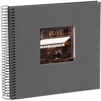 Goldbuch Spiralalbum 12725 Bella Vista 20x20cm schwarze Seiten grau