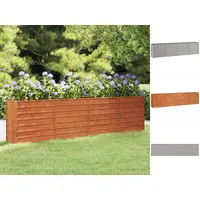 VidaXL Hochbeet Rostig 320 x 40 x 77 cm