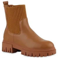 VAN HILL Damen Leicht Gefütterte Schlupfstiefeletten Stiefeletten Schuhe 839823,