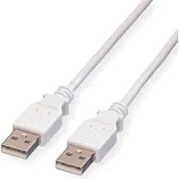 Value USB 2.0 Kabel, Typ A-A, weiß, 0,8 m