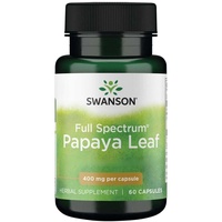 Swanson Full Spectrum Papaya Leaf 400 mg, 60 Kapseln