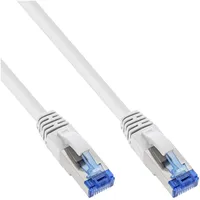 InLine Patchkabel, S/FTP Cat.6A halogenfrei, Kupfer weiß 2m