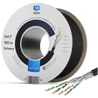 HB-Digital CAT 7 Außen Verlegekabel 100m Installationskabel S/FTP PE