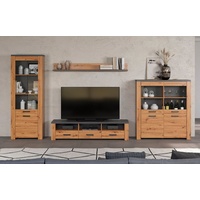 Trendteam TV-Wand »Ambres«, (4 St.), Modernes TV SET, Echtholzoptik,
