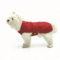 Fashion Dog Hundemantel mit Kunstpelz-Futter - Rot 80 cm