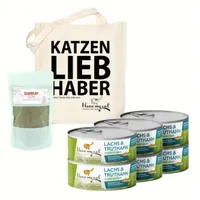 I LOVE MY CAT Futterset Katzenfutter Nass mit Lachs