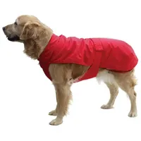 Fashion Dog Hunde-Regenmantel mit Fleecefutter - Rot 75 cm