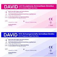 David Ovulationstest 20 miu/ml + Schwangerschaftst. 10miu/ml 110 St