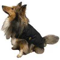 Fashion Dog Hunde-Regenmantel mit Fleecefutter - Schwarz 33 cm