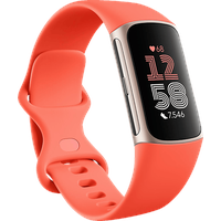 Fitbit Charge 6 Fitness Tracker, S, L, Coral